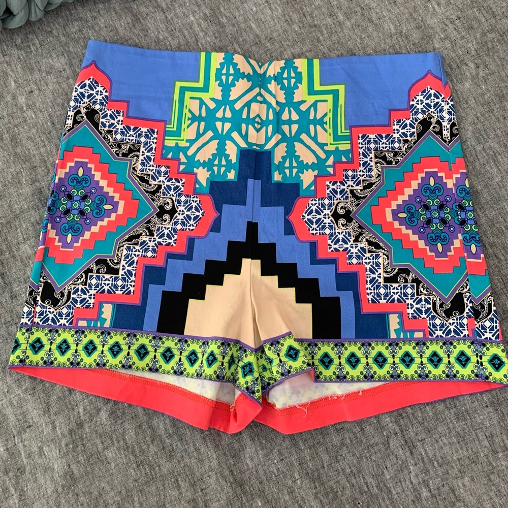 Symmetrical Printed Shorts